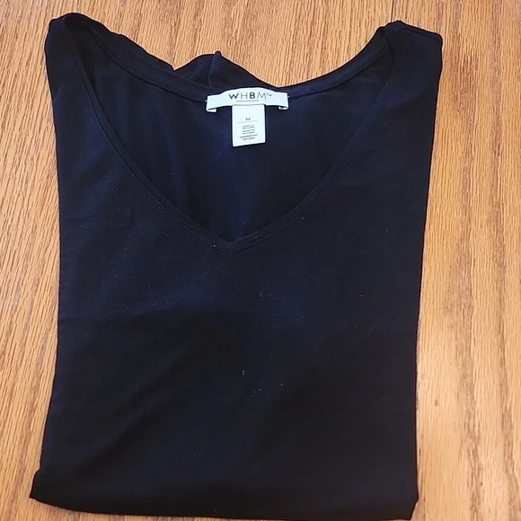 White House Black Market Classic Black Tee - Picture 8 of 9